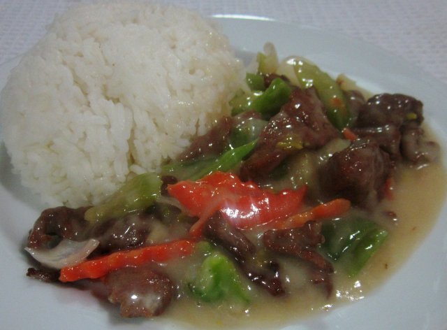 Beef Pineapple with Rice